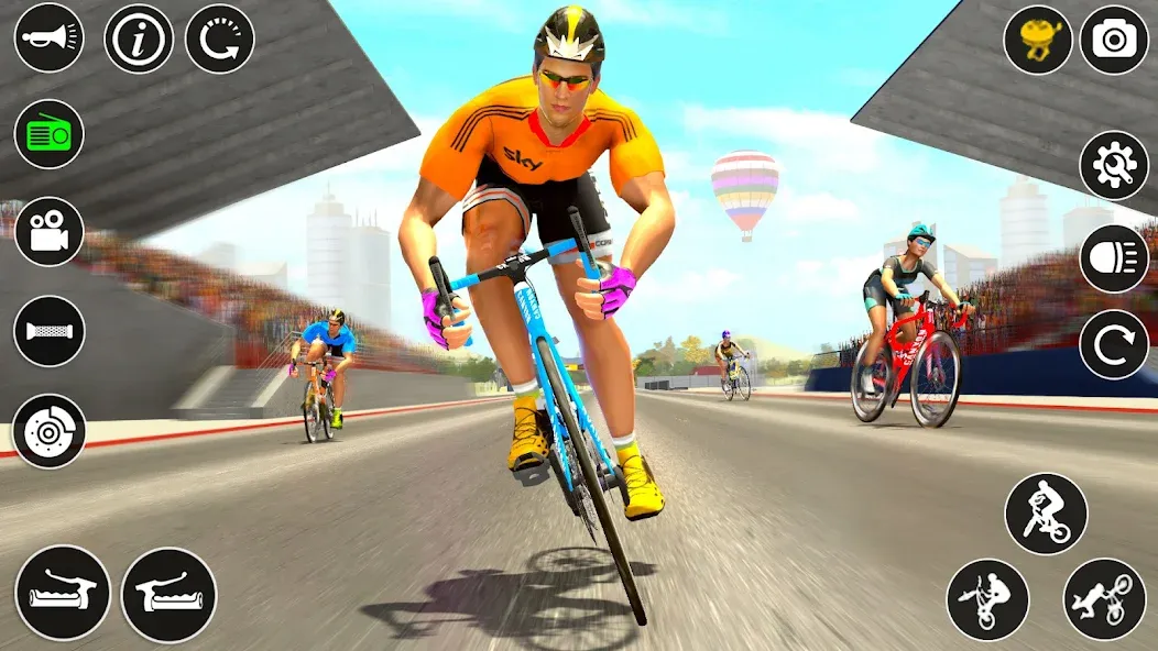 BMX Cycle Race 3d Cycle Games (гонка на велосипедах 3D игры на велосипеде) МОД/Взлом [Бесконечные деньги, Монеты и Мега MOD] Screenshot 2