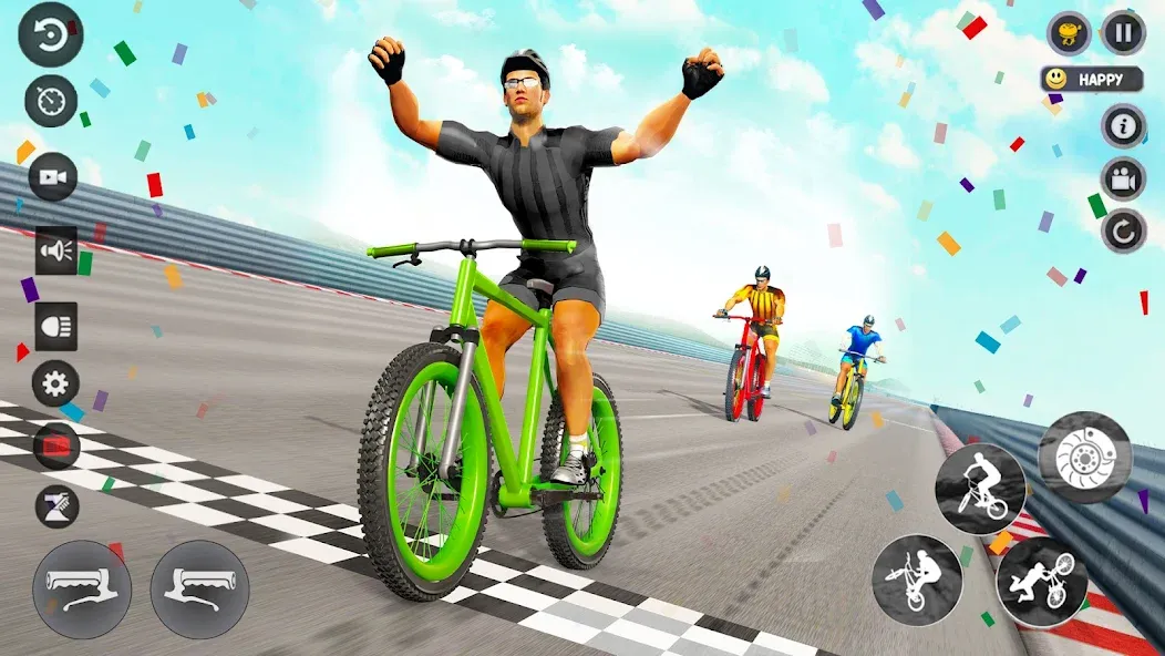 BMX Cycle Race 3d Cycle Games (гонка на велосипедах 3D игры на велосипеде) МОД/Взлом [Бесконечные деньги, Монеты и Мега MOD] Screenshot 3