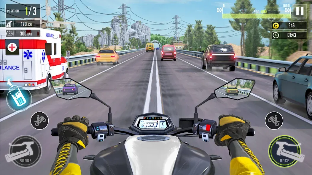 3d Bike Racing Bike Race Games МОД/Взлом [Все открыто, Дополнительные деньги и Меню MOD] Screenshot 1