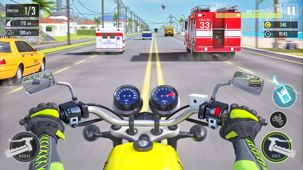 3d Bike Racing Bike Race Games МОД/Взлом [Все открыто, Дополнительные деньги и Меню MOD] Screenshot 2