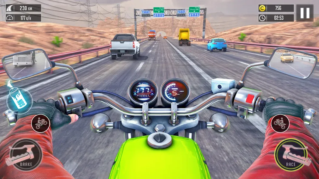 3d Bike Racing Bike Race Games МОД/Взлом [Все открыто, Дополнительные деньги и Меню MOD] Screenshot 3