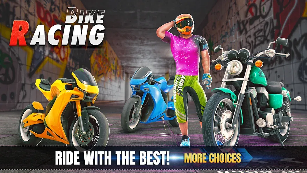 3d Bike Racing Bike Race Games МОД/Взлом [Все открыто, Дополнительные деньги и Меню MOD] Screenshot 5