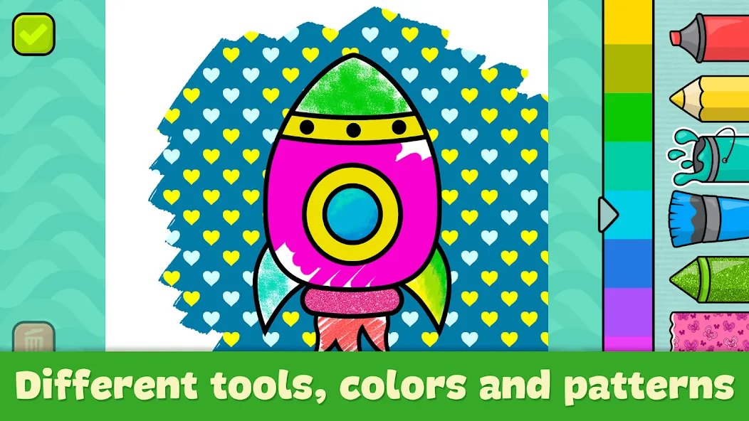 Coloring Book - Games for Kids МОД/Взлом [Много монет, Открытые уровни и Мега MOD] Screenshot 2