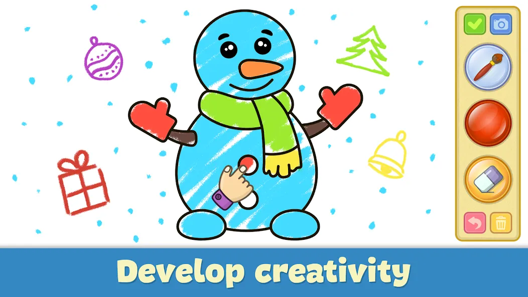Kids Coloring & Drawing Games МОД/Взлом [Много монет, Открытые уровни и Мега MOD] Screenshot 3