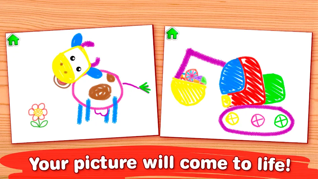 Bini Drawing for Kids Games (Бини) МОД/Взлом [Все открыто, Дополнительные деньги и Меню MOD] Screenshot 4