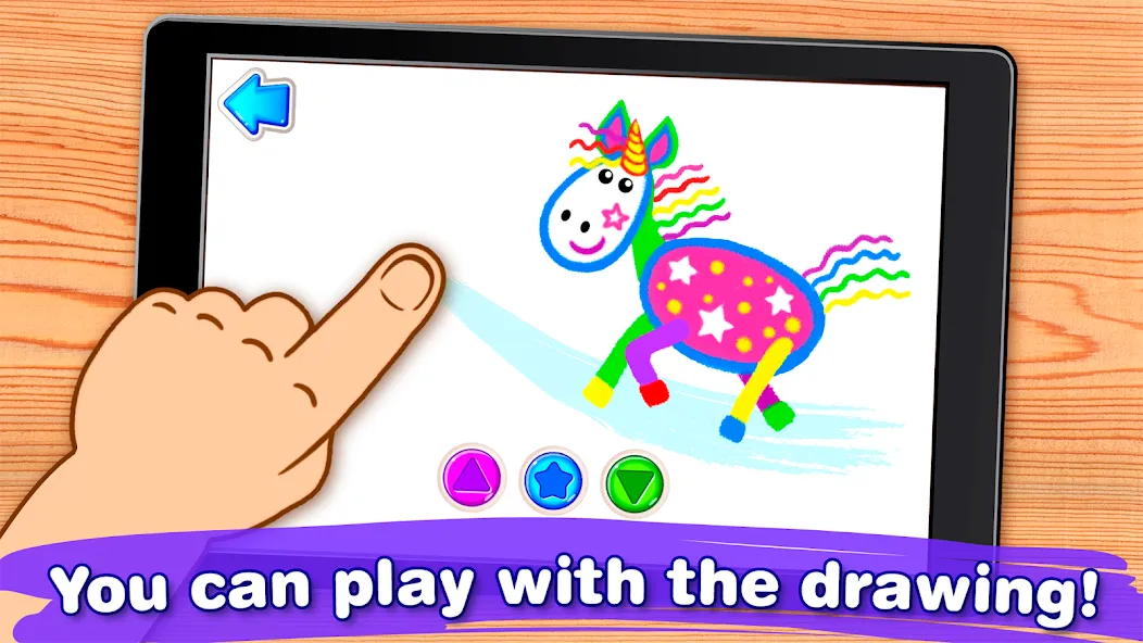 Bini Drawing for Kids Games (Бини) МОД/Взлом [Все открыто, Дополнительные деньги и Меню MOD] Screenshot 5