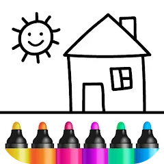 Скачать Bini Drawing for Kids Games Взломанная на Андроид (Все открыто)