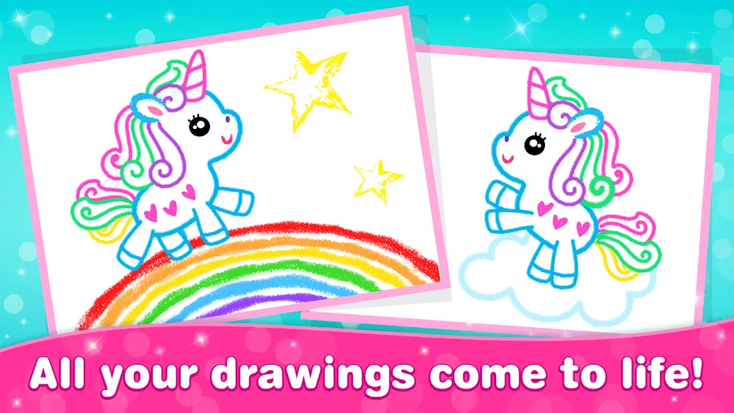 Bini Game Drawing for kids app (Бини) МОД/Взлом [Все открыто, Дополнительные деньги и Меню MOD] Screenshot 4