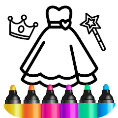 Скачать Bini Game Drawing for kids app Взлом (Все уровни открыты) на Андроид