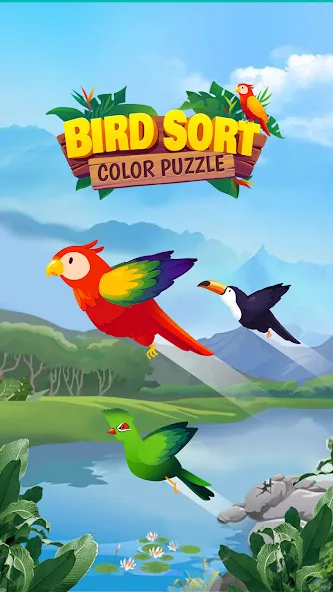 Bird Sort - Color Puzzle МОД/Взлом [Много денег, Монет и Все открыто] Screenshot 5