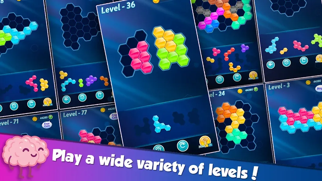 Block! Hexa Puzzle™ МОД/Взлом [Все открыто, Дополнительные деньги и Меню MOD] Screenshot 2