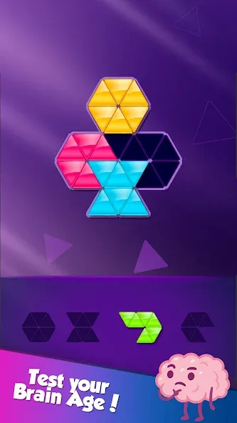 Block! Triangle Puzzle:Tangram МОД/Взлом [Меню, Бесконечные монеты и Открытые уровни] Screenshot 5