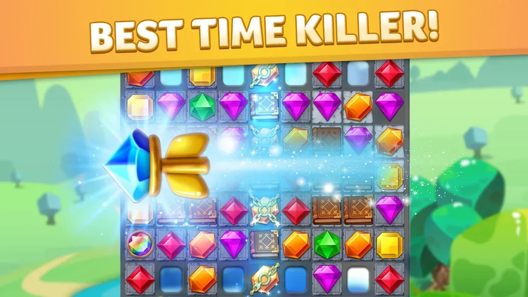 Jewel Match King МОД/Взлом [Много монет, Открытые уровни и Мега MOD] Screenshot 2