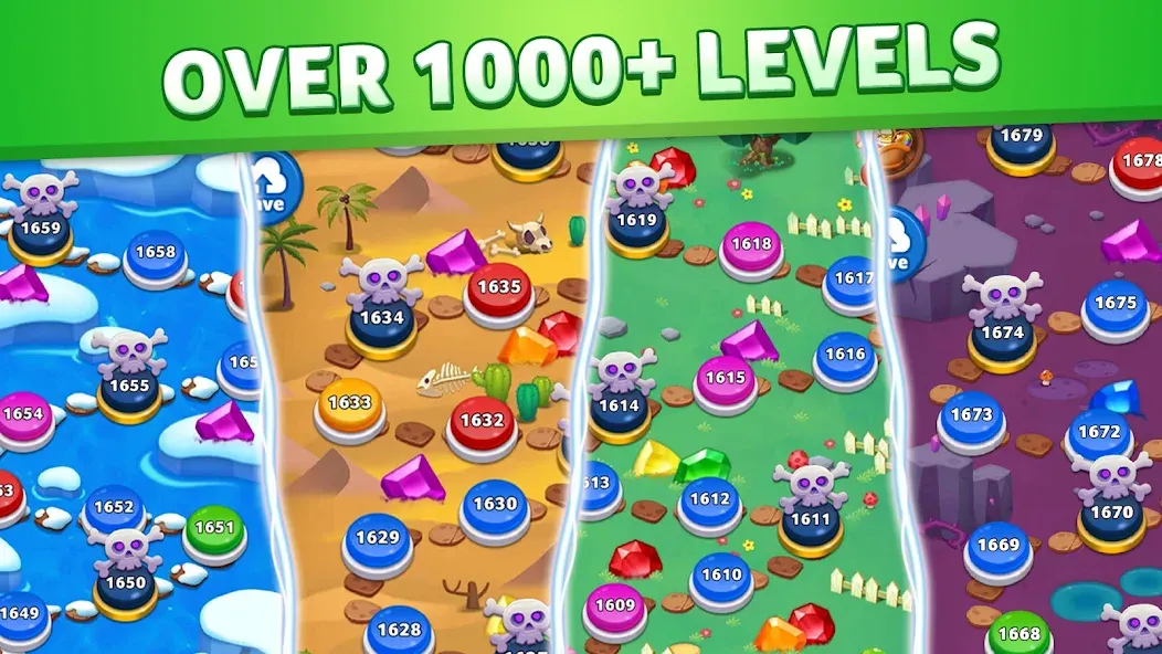 Jewel Match King МОД/Взлом [Много монет, Открытые уровни и Мега MOD] Screenshot 3