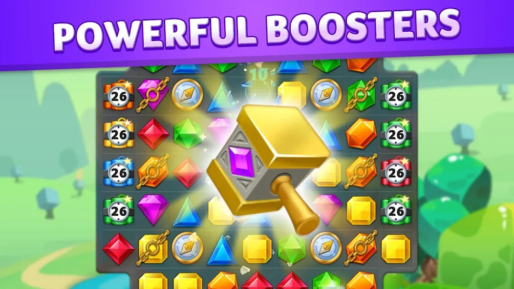 Jewel Match King МОД/Взлом [Много монет, Открытые уровни и Мега MOD] Screenshot 5
