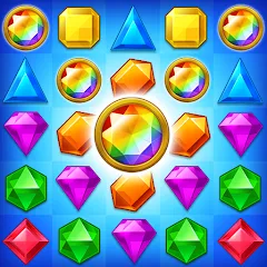 Скачать Взломанная Jewel Match King на андроид с бесконечными жизнями бесплатно