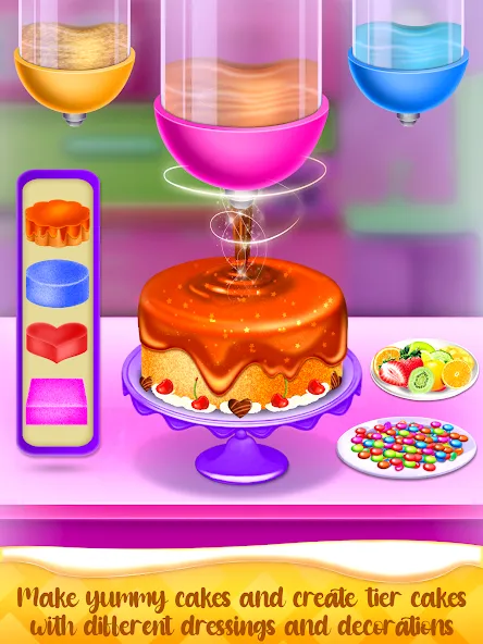 Cake Maker Cooking Cake Games (Кейк Мейкер кулинарные игры на приготовление тортов) МОД/Взлом [Много денег, Монет и Все открыто] Screenshot 2
