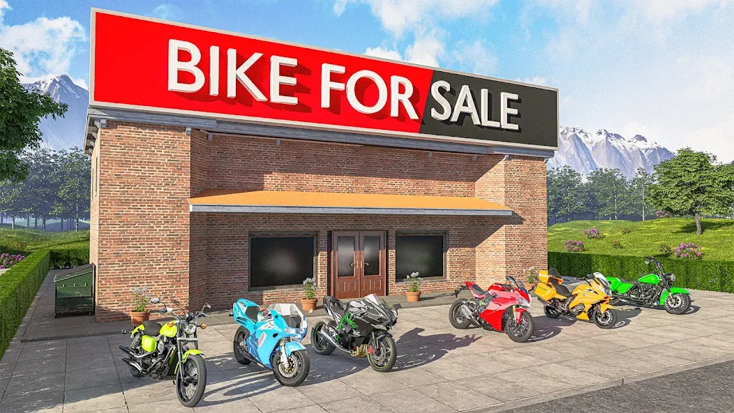 Motorcycle Dealer Bike Games МОД/Взлом [Меню, Бесконечные монеты и Открытые уровни] Screenshot 1
