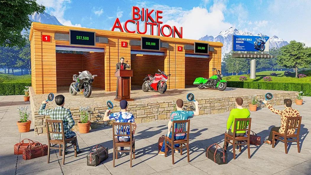 Motorcycle Dealer Bike Games МОД/Взлом [Меню, Бесконечные монеты и Открытые уровни] Screenshot 3