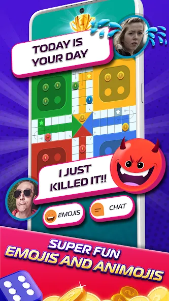Ludo SuperStar- Board Game МОД/Взлом [Меню, Бесконечные монеты и Открытые уровни] Screenshot 5