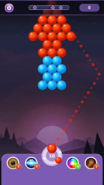Bubble Shooter Rainbow МОД/Взлом [Меню, Бесконечные монеты и Открытые уровни] Screenshot 3