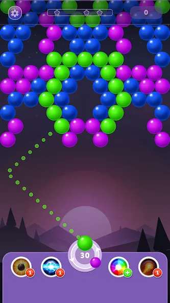 Bubble Shooter Rainbow МОД/Взлом [Меню, Бесконечные монеты и Открытые уровни] Screenshot 4