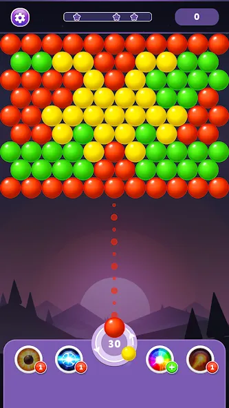 Bubble Shooter Rainbow МОД/Взлом [Меню, Бесконечные монеты и Открытые уровни] Screenshot 5