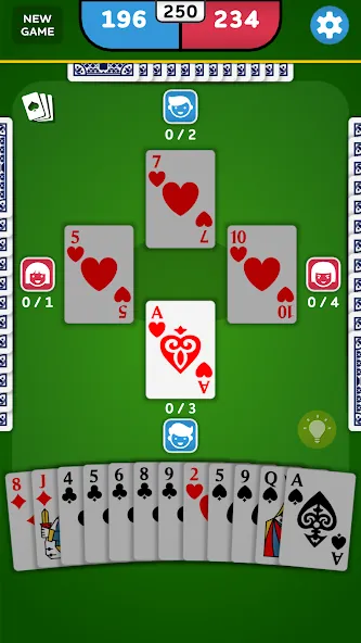 Spades - Card Game (Спейдс) МОД/Взлом [Меню, Бесконечные монеты и Открытые уровни] Screenshot 2