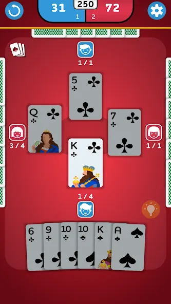 Spades - Card Game (Спейдс) МОД/Взлом [Меню, Бесконечные монеты и Открытые уровни] Screenshot 4