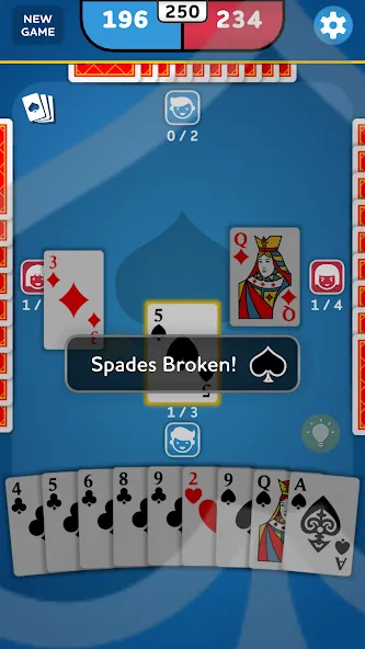 Spades - Card Game (Спейдс) МОД/Взлом [Меню, Бесконечные монеты и Открытые уровни] Screenshot 5