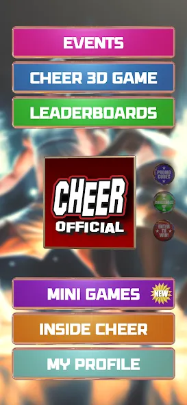 CHEER Official 3D (ЧИР Официальный 3D) МОД/Взлом [Все открыто, Дополнительные деньги и Меню MOD] Screenshot 5