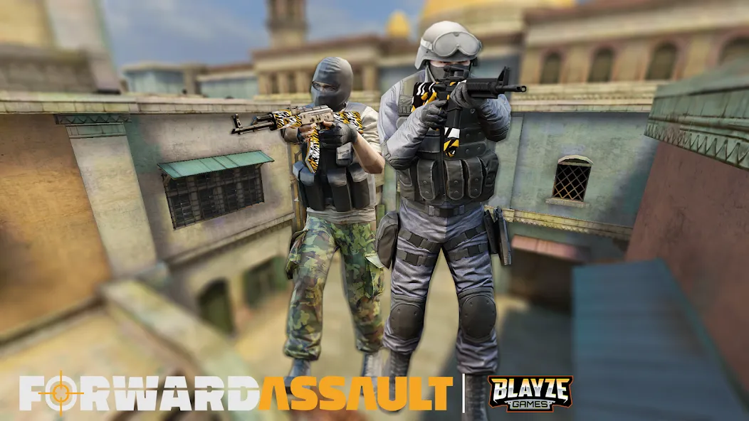 Forward Assault (Форвард Ассаулт) МОД/Взлом [Меню, Бесконечные монеты и Открытые уровни] Screenshot 1