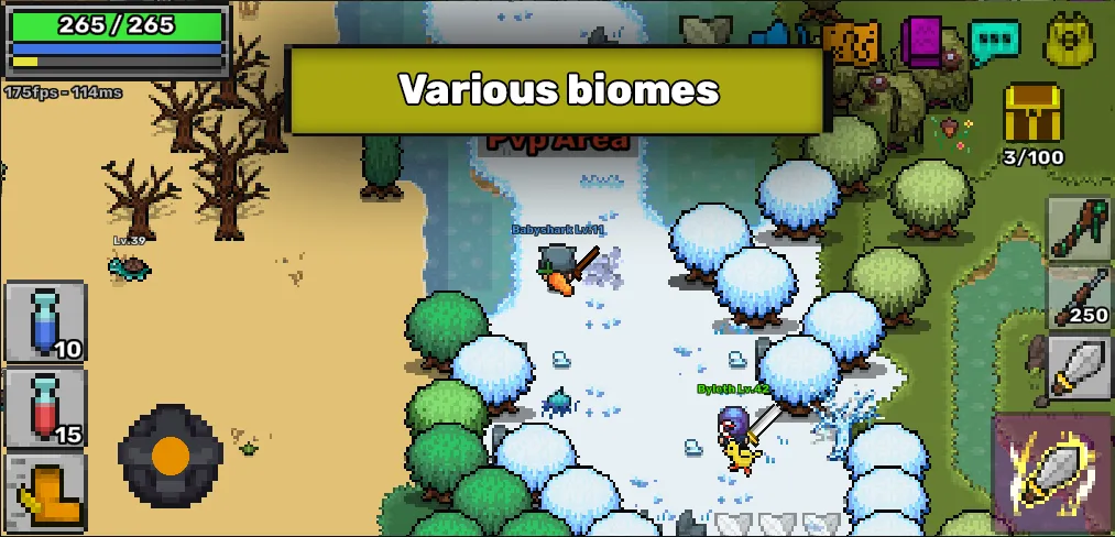 Pixil - MMORPG 2D ONLINE RPG (Пиксил) МОД/Взлом [Бесконечные деньги, Монеты и Мега MOD] Screenshot 3