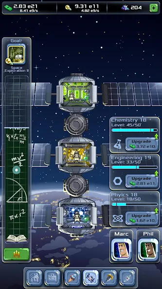 Idle Space Company (Айдл) МОД/Взлом [Все открыто, Дополнительные деньги и Меню MOD] Screenshot 3