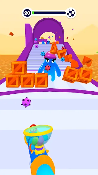 Blob Shooter 3D — Assassin Hit МОД/Взлом [Все открыто, Дополнительные деньги и Меню MOD] Screenshot 2