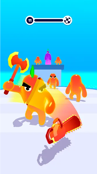 Blob Shooter 3D — Assassin Hit МОД/Взлом [Все открыто, Дополнительные деньги и Меню MOD] Screenshot 3