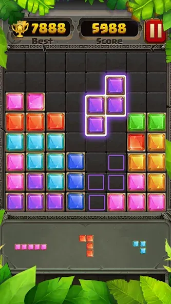 Block Puzzle Guardian (Блок Пазл Хранитель) МОД/Взлом [Меню, Бесконечные монеты и Открытые уровни] Screenshot 4