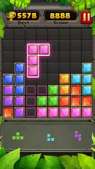 Block Puzzle Guardian (Блок Пазл Хранитель) МОД/Взлом [Меню, Бесконечные монеты и Открытые уровни] Screenshot 5