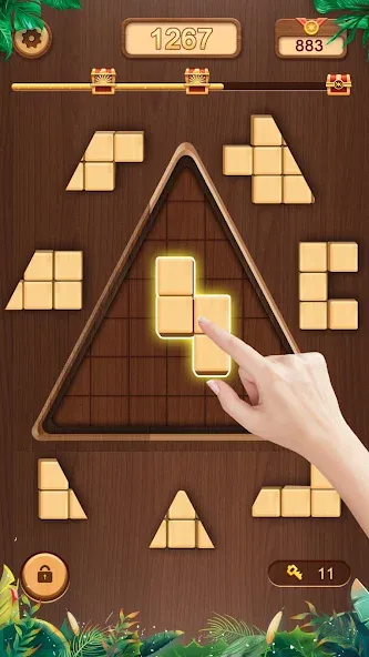 WoodCube - Woody Puzzle (ВудКуб) МОД/Взлом [Бесконечные деньги, Монеты и Мега MOD] Screenshot 2