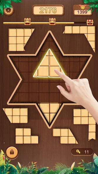 WoodCube - Woody Puzzle (ВудКуб) МОД/Взлом [Бесконечные деньги, Монеты и Мега MOD] Screenshot 3