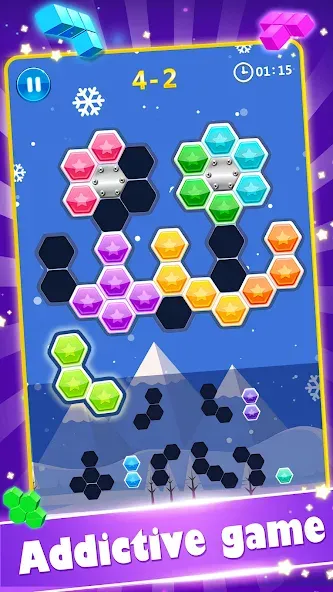 Block Gems: Block Puzzle Games (Блок драгоценные камни) МОД/Взлом [Много монет, Открытые уровни и Мега MOD] Screenshot 3