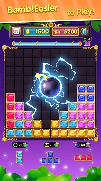 Block Puzzle: Block Blast! МОД/Взлом [Много денег, Монет и Все открыто] Screenshot 2