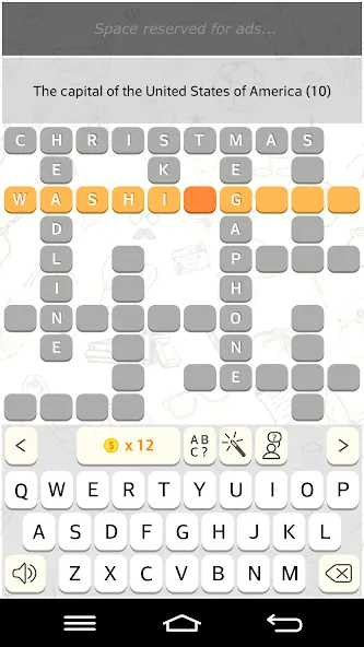 CrossWords 10 (Кроссворды 10) МОД/Взлом [Деньги, Монеты и Меню MOD] Screenshot 2