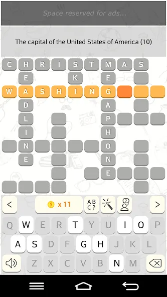 CrossWords 10 (Кроссворды 10) МОД/Взлом [Деньги, Монеты и Меню MOD] Screenshot 3