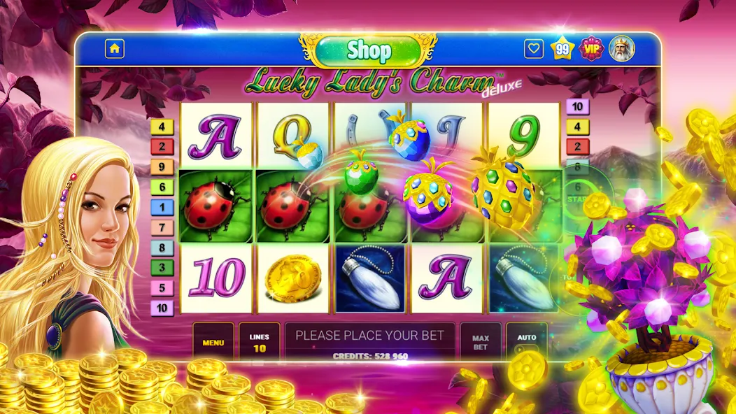 Bloom Boom Casino Slots Online (Блум Бум Казино Слоты Онлайн) МОД/Взлом [Бесконечные деньги, Монеты и Мега MOD] Screenshot 3