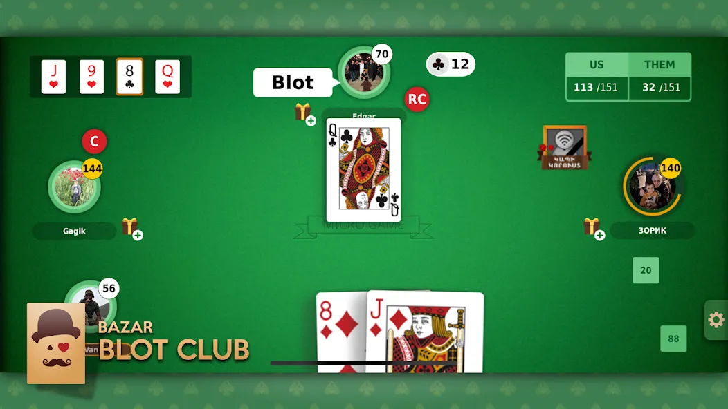 Blot Club - Online Bazar Blot МОД/Взлом [Много денег, Монет и Все открыто] Screenshot 5
