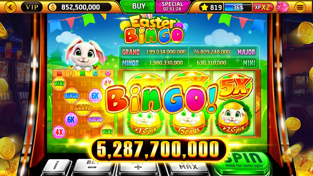 Wild Classic Slots Casino Game МОД/Взлом [Меню, Бесконечные монеты и Открытые уровни] Screenshot 3