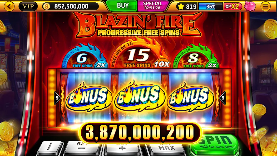 Wild Classic Slots Casino Game МОД/Взлом [Меню, Бесконечные монеты и Открытые уровни] Screenshot 4
