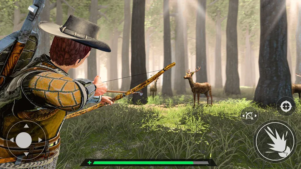 Animal Archery Hunting Games МОД/Взлом [Все открыто, Дополнительные деньги и Меню MOD] Screenshot 1