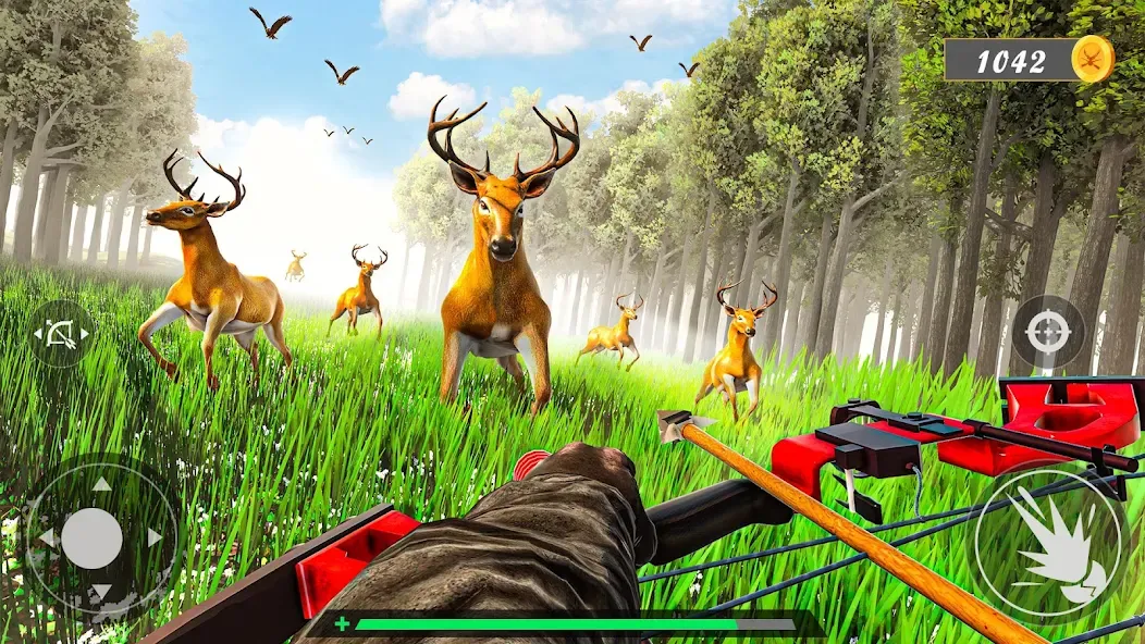 Animal Archery Hunting Games МОД/Взлом [Все открыто, Дополнительные деньги и Меню MOD] Screenshot 4